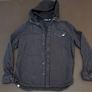 Vans Dark Navy Hooded Jacket with Label Detail